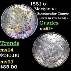1881-o Morgan Dollar $1 Grades Select+ Unc