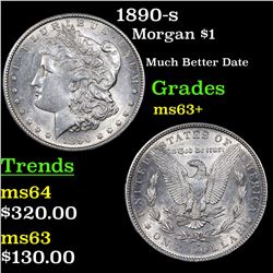 1890-s Morgan Dollar $1 Grades Select+ Unc