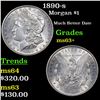 Image 1 : 1890-s Morgan Dollar $1 Grades Select+ Unc