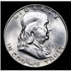 Image 2 : 1953-d Franklin Half Dollar 50c Grades Choice Unc+ FBL