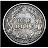 Image 3 : 1907-o Barber Dime 10c Grades AU Details