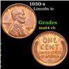 Image 1 : 1930-p Lincoln Cent 1c Grades Choice Unc RB