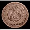 Image 3 : 1868 Indian Cent 1c Grades vg+