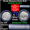 Image 1 : Buffalo Nickel Shotgun Roll in Old Bank Style  'Bell Telephone' Wrapper 1919 & d Mint Ends