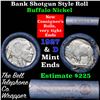 Image 1 : Buffalo Nickel Shotgun Roll in Old Bank Style 'Bell Telephone'  Wrapper 1927 & d Mint Ends