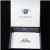 Image 2 : Sterling Silver mm Princess Cut 3 Stone Ring Size 8