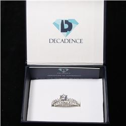 Sterling Silver mm roundcut Wedding Set Size 9