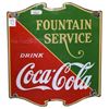 Image 1 : Coca-Cola Fountain Service Porcelain Sign