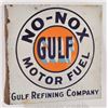 Image 2 : Gulf No-Nox Porcelain Flange Sign