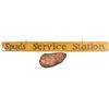 Image 1 : Spud's Service Station Painted Wood Sign