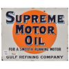 Image 2 : Gulf Supreme Motor Oil Porcelain Flange Sign