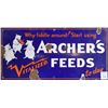 Image 1 : Archer Feeds Three Pigs Porcelain Sign