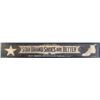 Image 1 : Large Star Brand Shoes Wood Sign