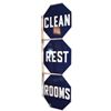 Image 2 : Clean Rest Rooms Porcelain Sign