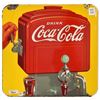 Image 1 : Coca-Cola Dispenser Porcelain Sign