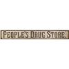 Image 1 : People's Drug Store Painted Wood Sign