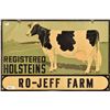 Image 2 : Registered Holsteins Cattle Tin Sign