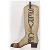 Image 2 : Boot Repair Painted Tin Die Cut Boot Sign