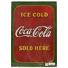 Image 1 : Ice Cold Coca-Cola Sold Here Tin Sign