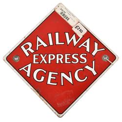 Railway Express Agency Porcelain Sign