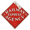 Image 1 : Railway Express Agency Porcelain Sign