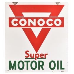 Conoco Motor Oil Porcelain Sign