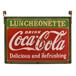 Coca-Cola Luncheonette Porcelain Sign