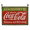 Image 1 : Coca-Cola Luncheonette Porcelain Sign