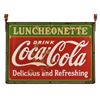 Image 2 : Coca-Cola Luncheonette Porcelain Sign