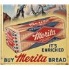 Image 3 : Lone Ranger Merita Bread Embossed Tin Sign