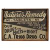 Image 1 : Natures Remedy Tin Sign
