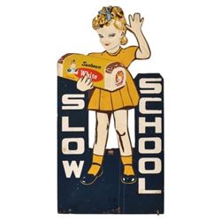 Sunbeam Bread Wood School Crossing Sign