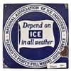 Image 1 : National Assoc. of Ice Industries Porcelain Sign