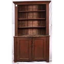 Antique Painted Open Face Cupboard