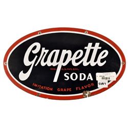 Grapette Porcelain Sign