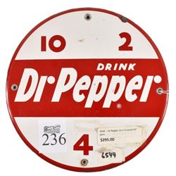 Dr Pepper Porcelain Sign