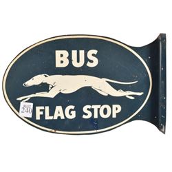 Greyhound Bus Flange Sign