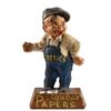 Image 1 : Cast Iron Newspaper Boy Doorstop