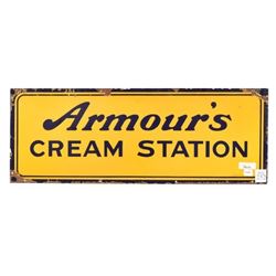 Armour's Cream Porcelain Sign