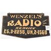 Image 1 : Wenzel's Radio Service Wooden Sign