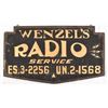 Image 2 : Wenzel's Radio Service Wooden Sign