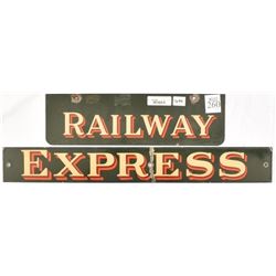 Railway Express Porcelain Signs