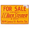 Image 1 : Buck Steiner Austin Texas Tin Sign