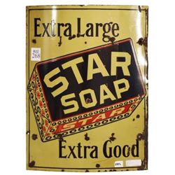 Star Soap Porcelain Sign