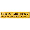 Image 1 : Coats Grocery Tin Sign