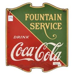 Coca-Cola Fountain Service Sign