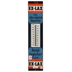 Ex-Lax Advertising Porcelain Thermometer