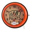 Image 1 : J-B Paints Neon Advertising Clock