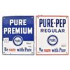 Image 1 : Two Pure Pep Regular Porcelain Pump Signs
