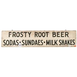 Frosty Root Beer Painted Wood Sign